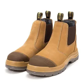 ROCKROOSTER SAFETY BOOTS GAMMON SLIP-ON ELASTIC NUBUCK LEATHER  Size 11-(46)