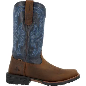 Rocky Bronco Men's 12” Waterproof Western Boots Rkw0453 In Blue