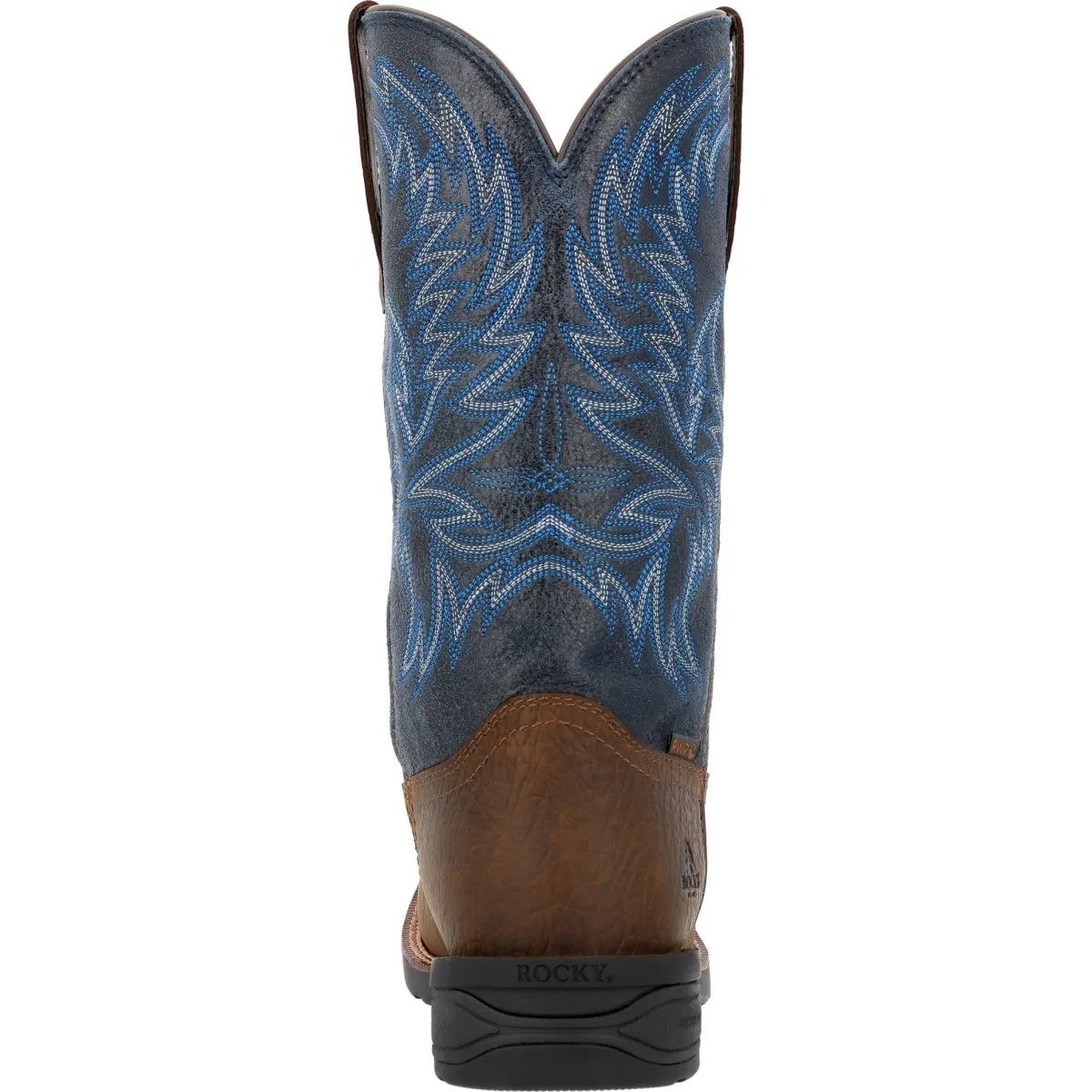 Rocky Bronco Men's 12” Waterproof Western Boots Rkw0453 In Blue