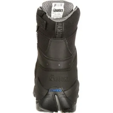 ROCKY MENS 1ST MED CARBON FIBER TOE PUNCTURE-RESISTANT SIDE-ZIP WATERPROOF PUBLIC SERVICE BOOT STYLE FQ0911113