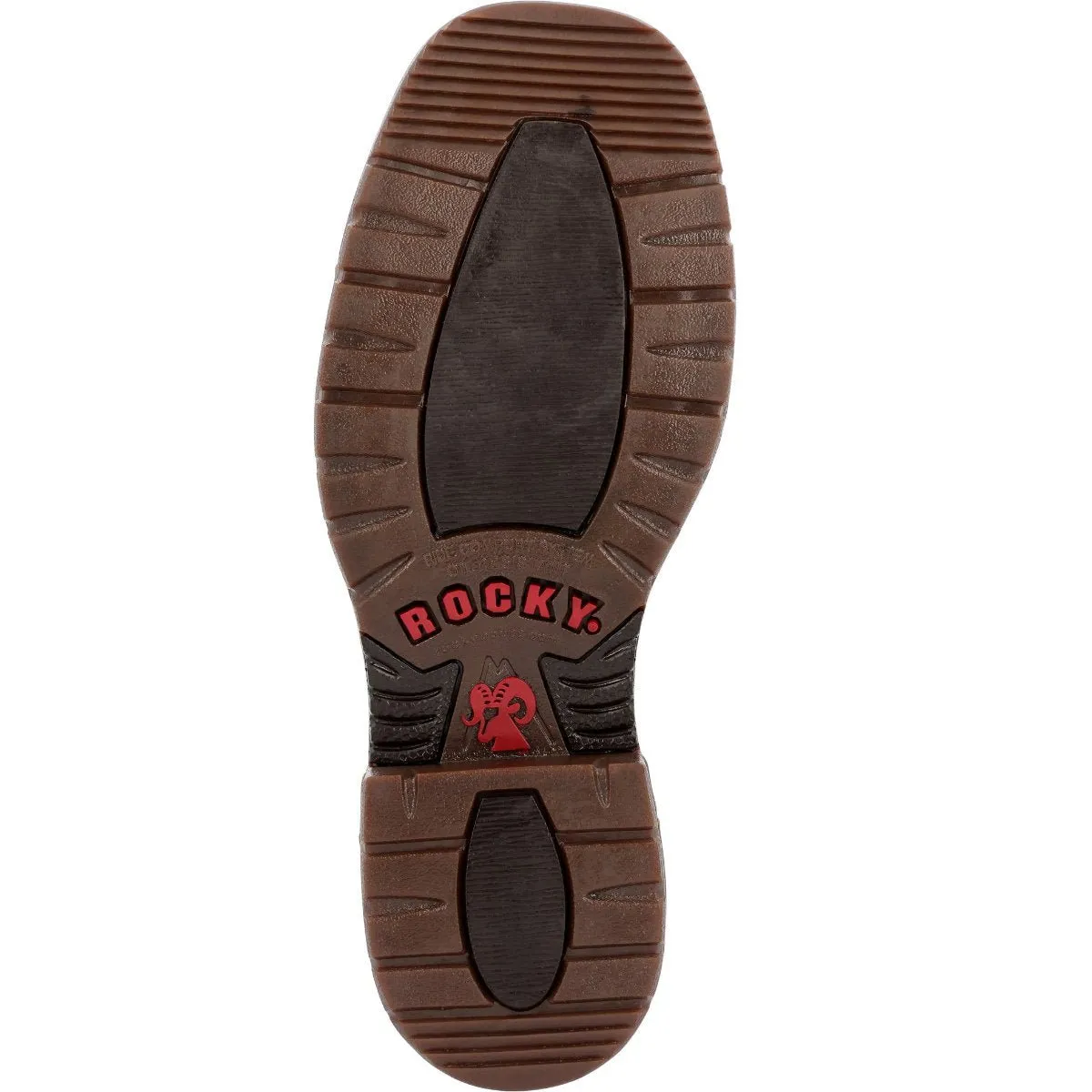 Rocky Original Ride Flx Men's Waterproof Composite Toe Western Boots Rkw0391 In Brown
