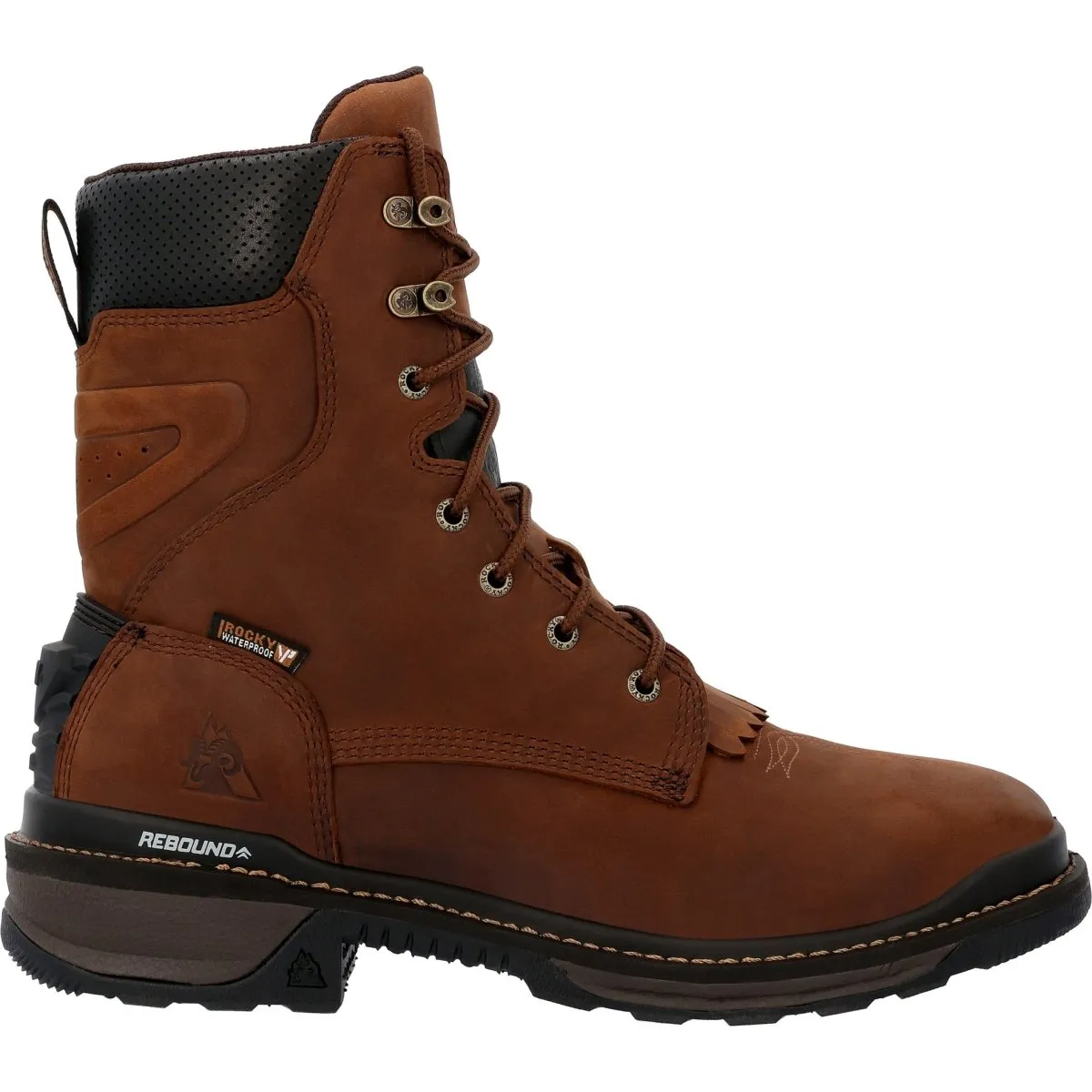 Rocky Rams Horn Men's Composite Toe Western Boots Rkw0407 In Brown