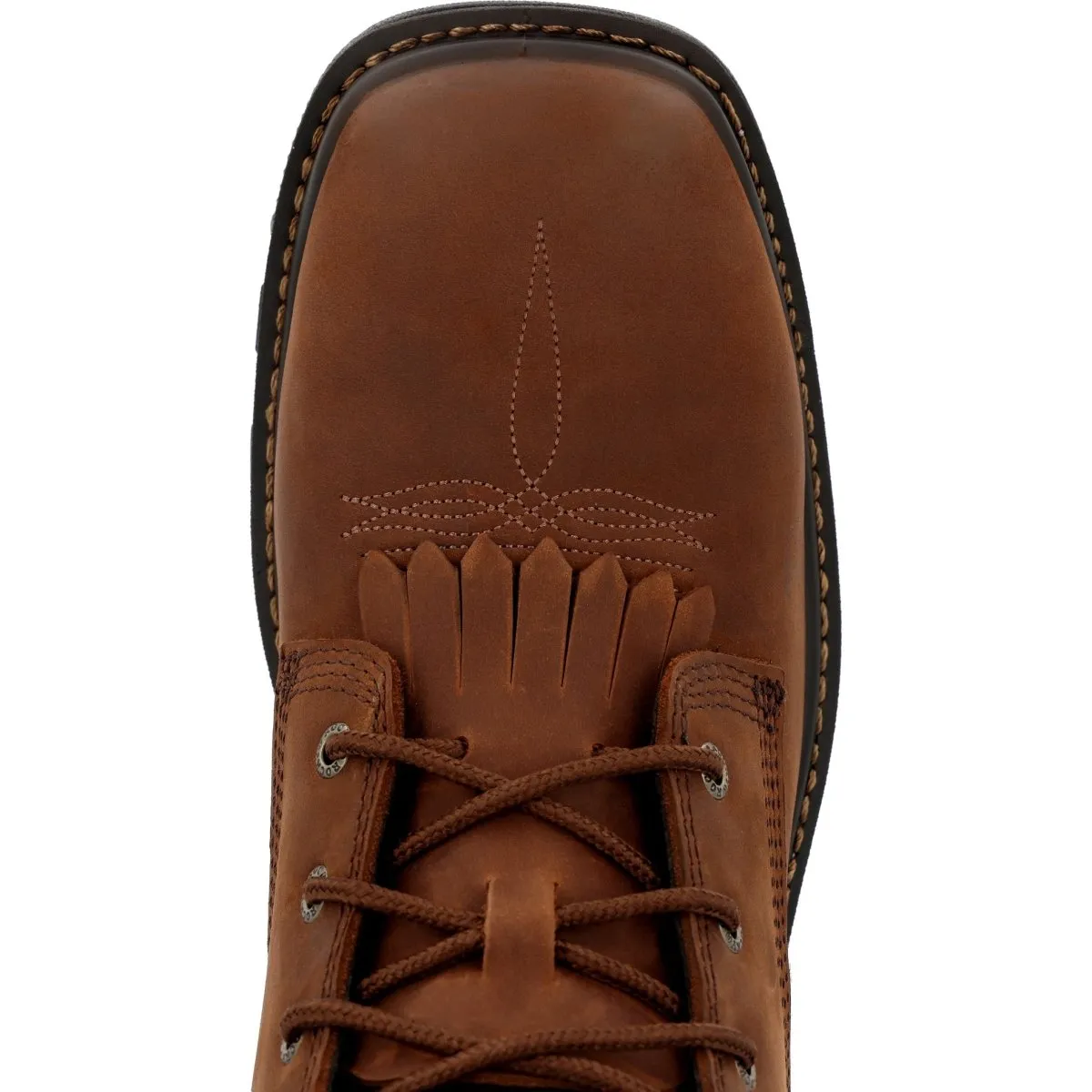 Rocky Rams Horn Men's Composite Toe Western Boots Rkw0407 In Brown