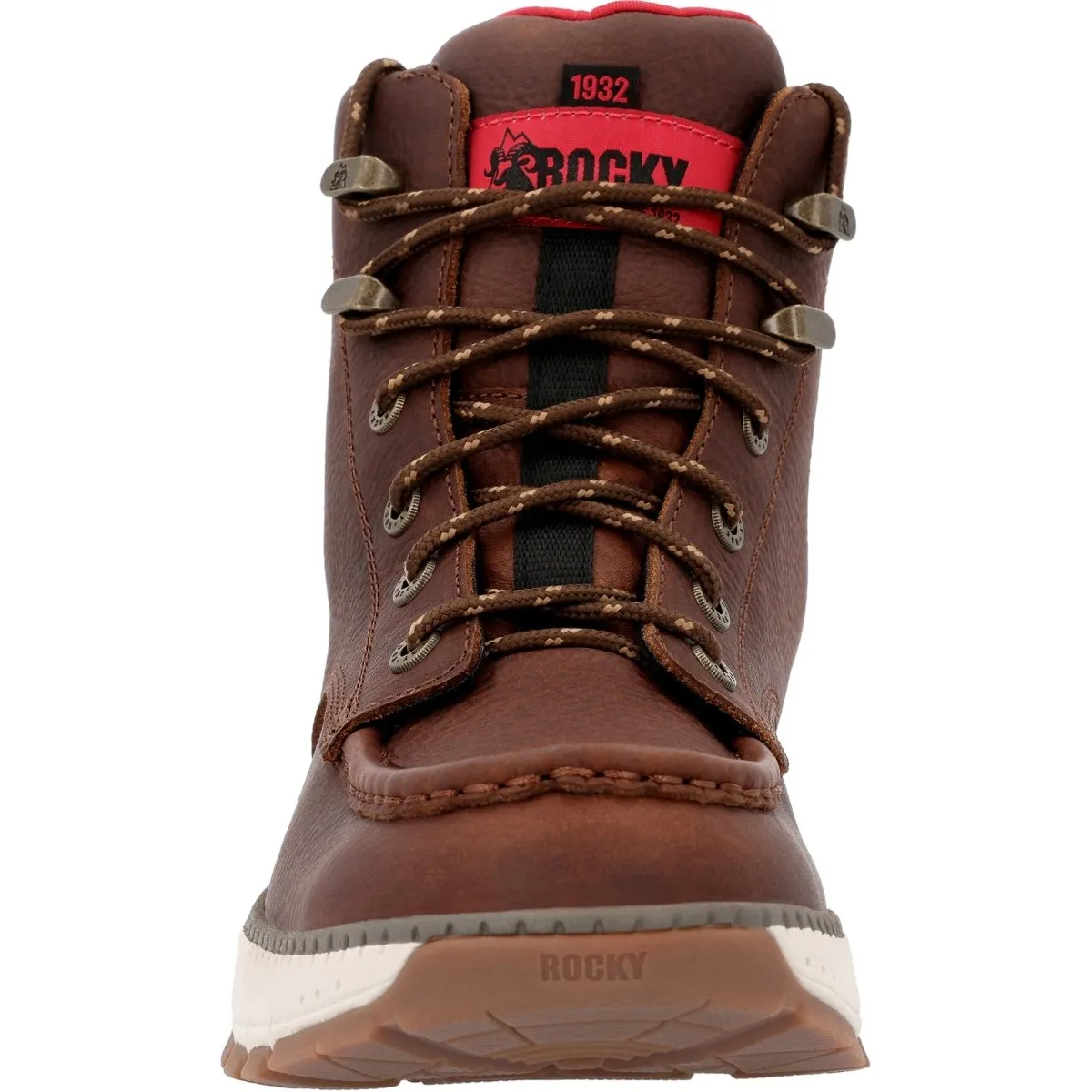 Rocky Rebound Men's Wedge Waterproof Composite Toe Work Boots Rkk0435 In Brown