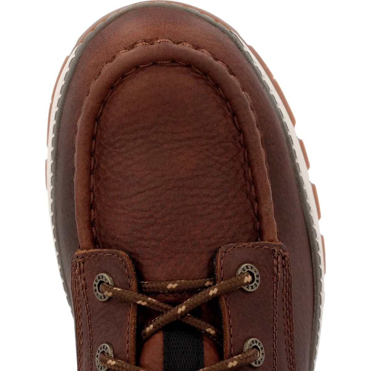 Rocky Rebound Men's Wedge Waterproof Composite Toe Work Boots Rkk0435 In Brown