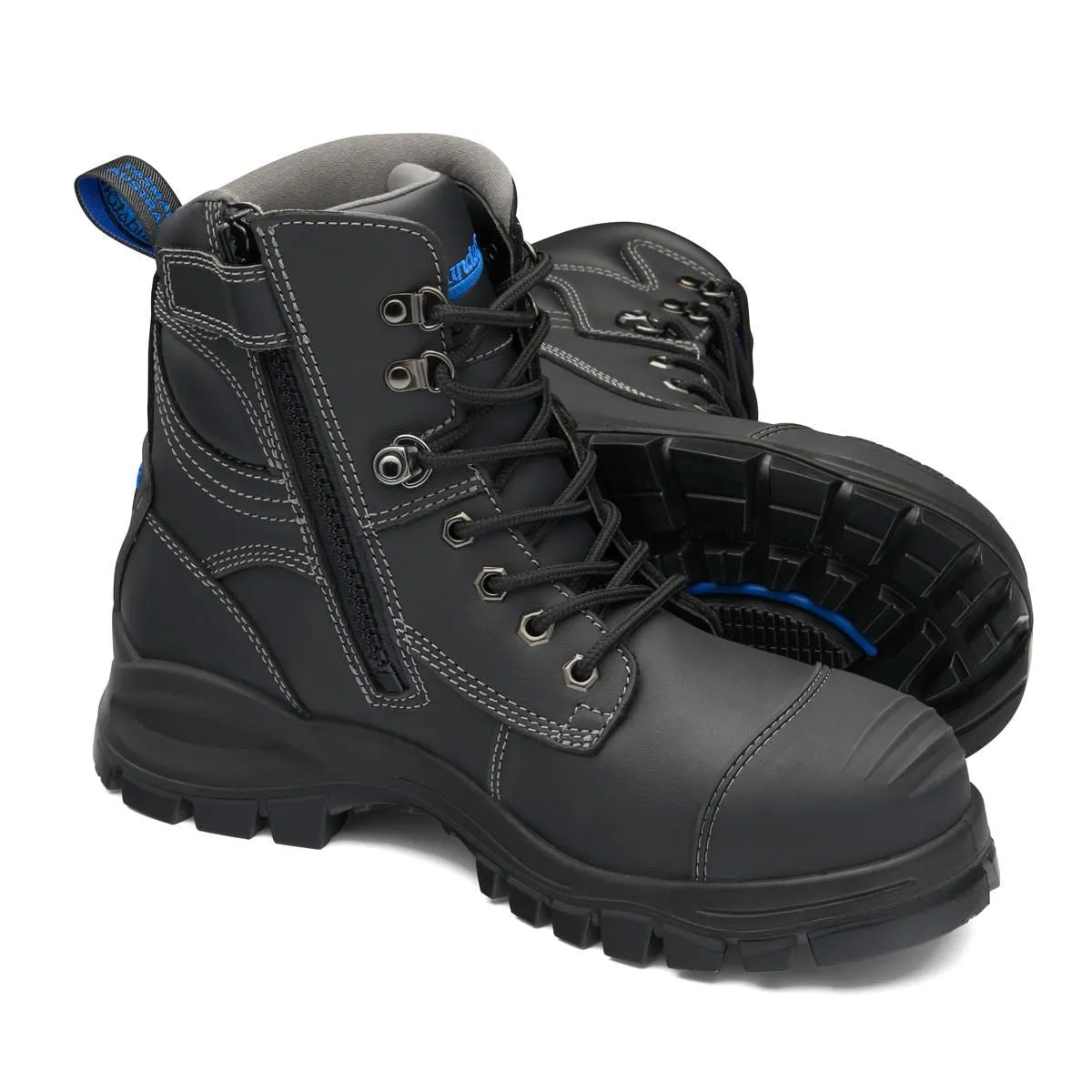 Safety Boot - 150mm Ankle Zip Lace Up