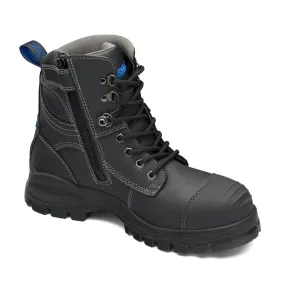 Safety Boot - 150mm Ankle Zip Lace Up