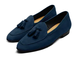 Sagan Classic Tassel Loafers in Lazuli Navy Asteria Suede