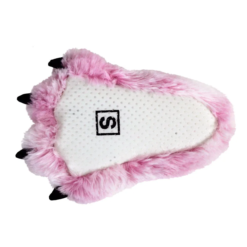 Toddler Slippers JulesRoche Soft Plush Pink Tiger Design
