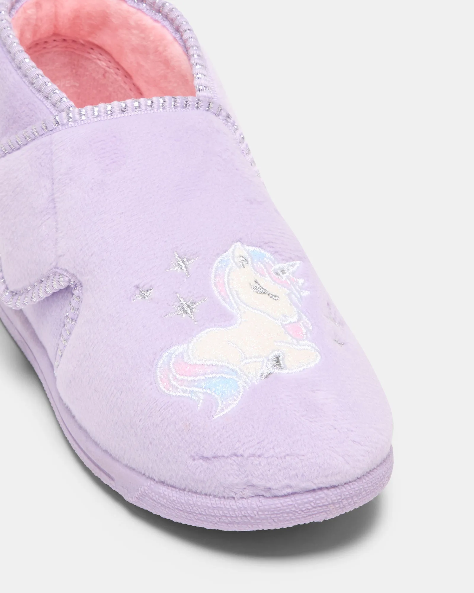 Unicorn Sparkle Slippers Lilac