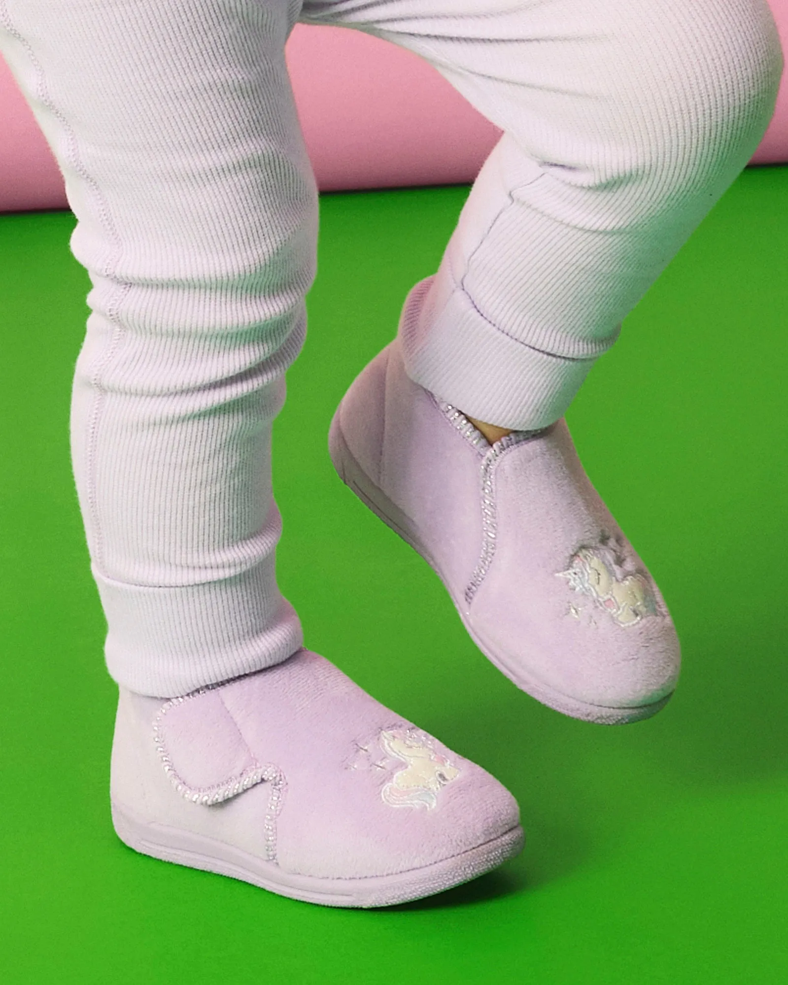 Unicorn Sparkle Slippers Lilac