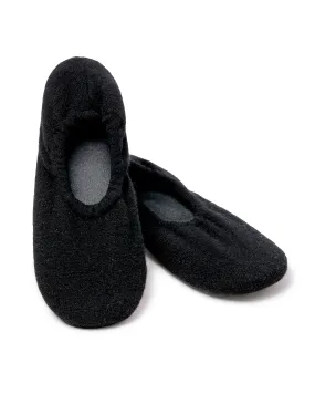 Women's Cashmere Slippers in Black