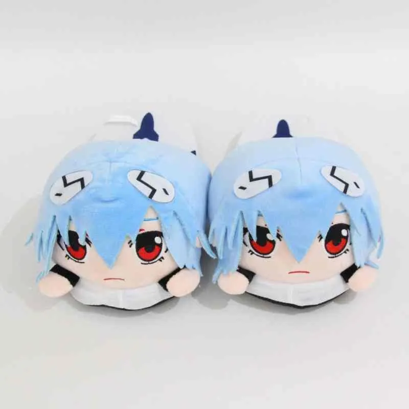 Women’s Rei Ayanami Slippers - Anime-Inspired Cozy House Shoes