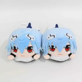 Women’s Rei Ayanami Slippers - Anime-Inspired Cozy House Shoes